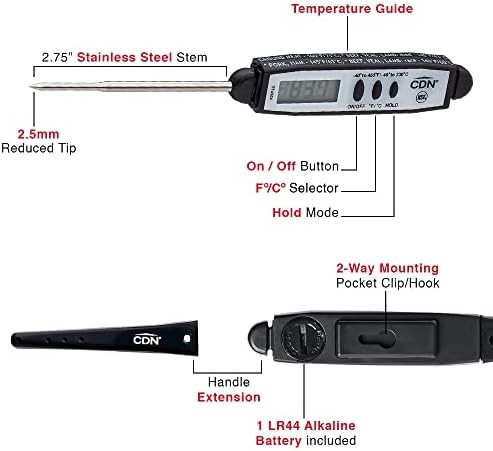 Waterproof shatterproof digital meat thermometer — photo 5