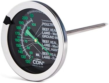 Professional ovenproof thermometer with glow dial