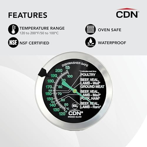 Professional ovenproof thermometer with glow dial — photo 4