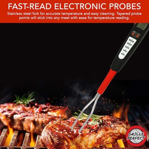 Digital meat thermometer grilling fork — photo 4