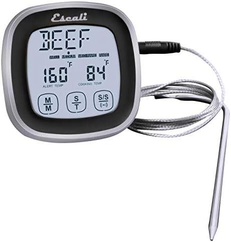 Touch screen oven thermometer and timer