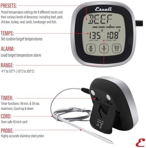 Touch screen oven thermometer and timer — photo 4