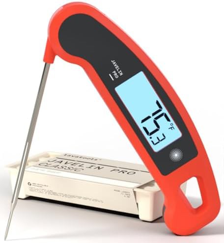 Professional rotating display thermometer sambal red