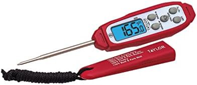 Backlit waterproof instant read digital thermometer