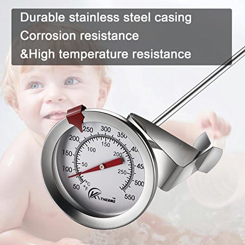 Analog deep fry thermometer with twelve inch stem — photo 3