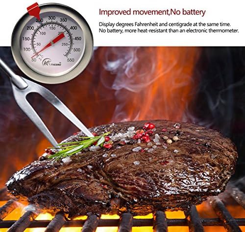 Analog deep fry thermometer with twelve inch stem — photo 4