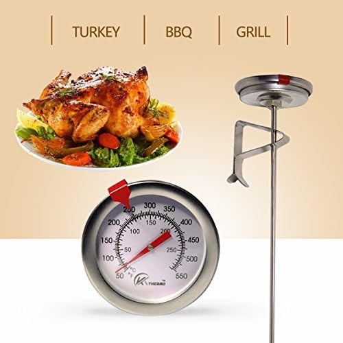 Analog deep fry thermometer with twelve inch stem — photo 5