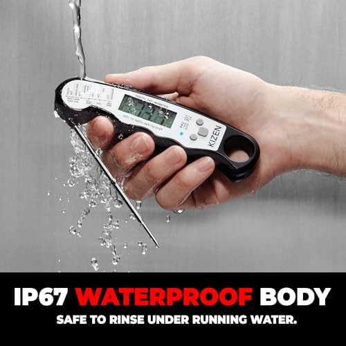Waterproof instant read thermometer with backlight — photo 4