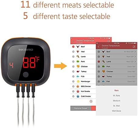 Four probe Bluetooth wireless food thermometer — photo 4