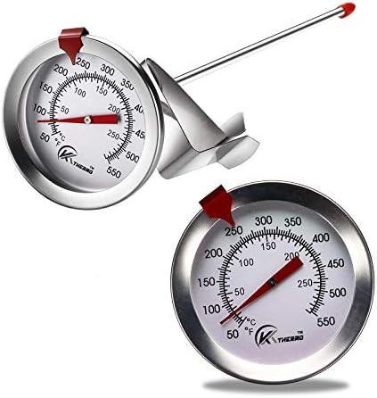 Stainless steel six inch dial fry thermometer