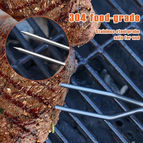 Digital meat thermometer fork with alarm — photo 5