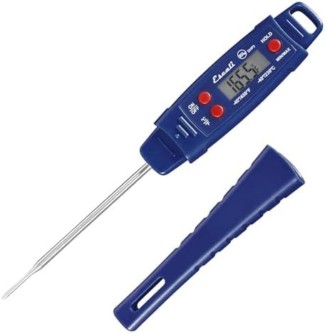 Waterproof instant read thermometer with backlight