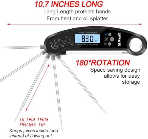 Magnetic candy and meat thermometer with opener — photo 3