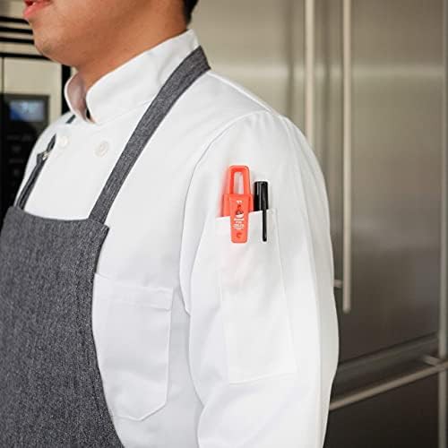 Short probe digital thermometer in sambal red — photo 4