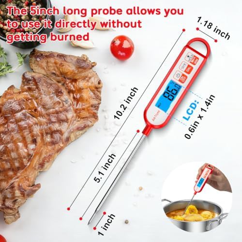 Stainless steel digital thermometer for deep frying — photo 3