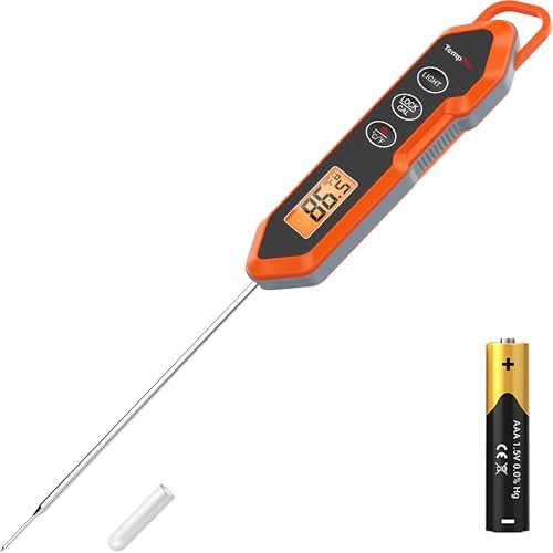 Waterproof stainless steel instant read thermometer