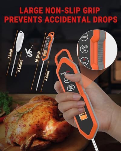 Waterproof stainless steel instant read thermometer — photo 3