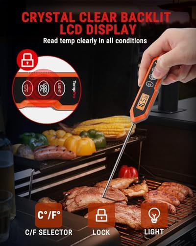 Waterproof stainless steel instant read thermometer — photo 4