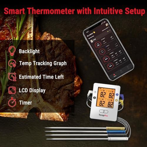 Rechargeable Bluetooth thermometer with four probes — photo 5