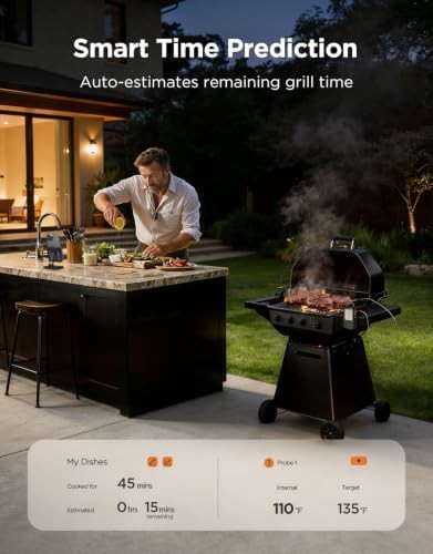 Bluetooth meat thermometer with app alerts — photo 4