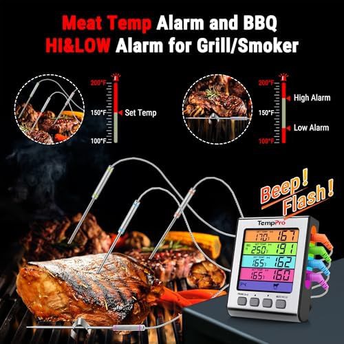 Digital thermometer with four temperature probes — photo 5