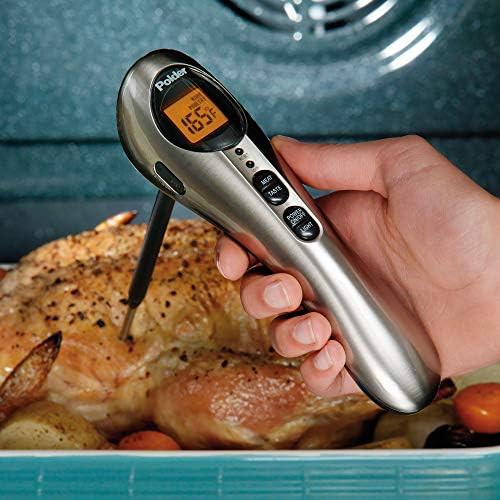 Safe serve thermometer with long folding probe — photo 4