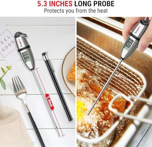 Long probe digital thermometer for liquids — photo 3