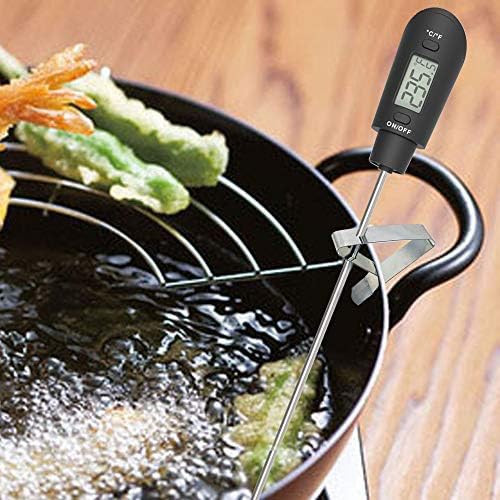 Stainless steel spatula thermometer with clip — photo 4