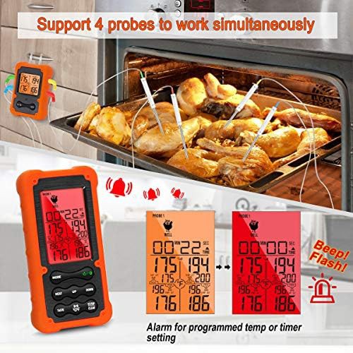Oven safe wireless four probe thermometer — photo 3