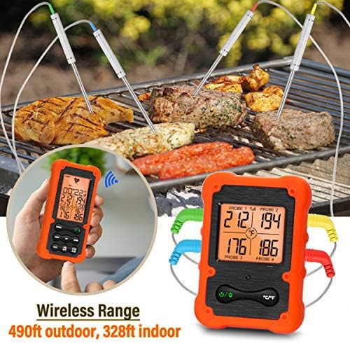 Oven safe wireless four probe thermometer — photo 4