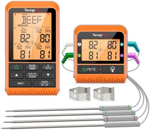 Wireless remote thermometer with thousand foot range