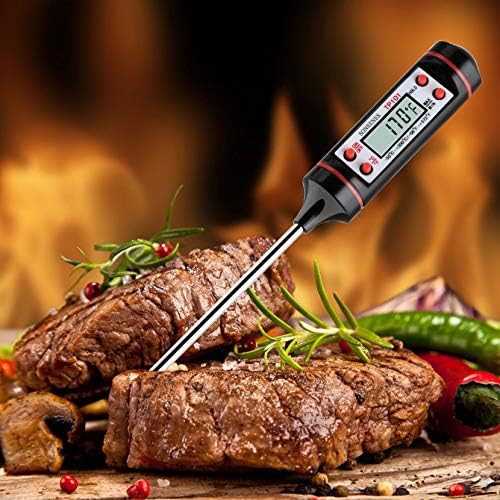 Long probe black digital thermometer — photo 5