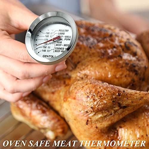 Stainless steel oven safe roaster thermometer — photo 4