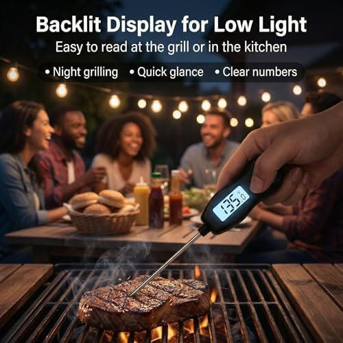 Waterproof instant read digital grill thermometer — photo 4