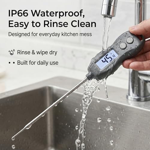 Waterproof instant read digital grill thermometer — photo 5