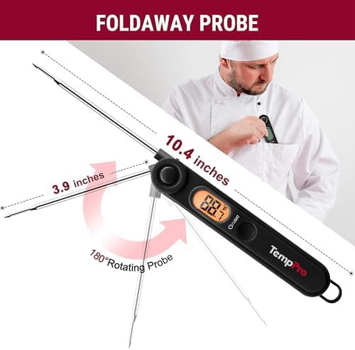 Instant read thermometer with temperature indicator — photo 3