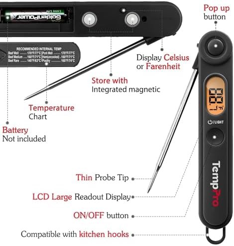 Instant read thermometer with temperature indicator — photo 4