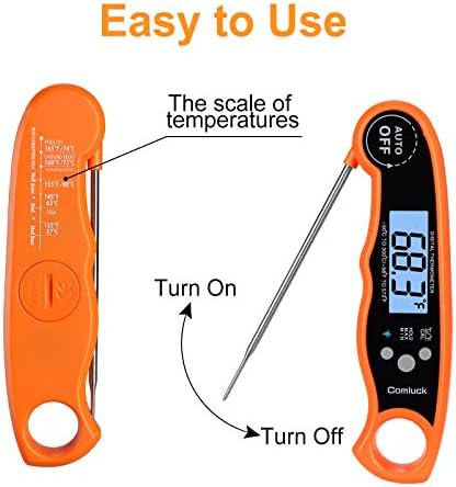 Magnetic waterproof backlit instant read thermometer — photo 3