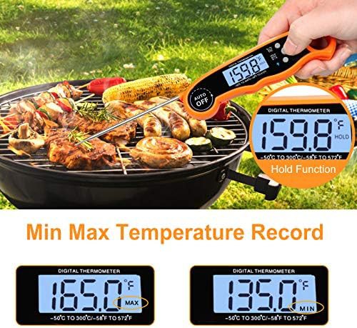 Magnetic waterproof backlit instant read thermometer — photo 5