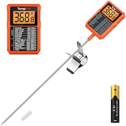 Digital candy thermometer with ten inch probe