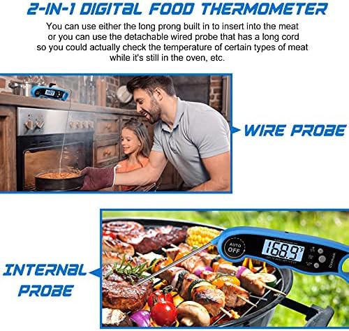 Dual probe instant read alarm thermometer — photo 3