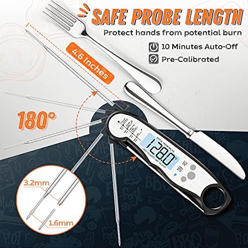 Waterproof backlit instant read thermometer — photo 4