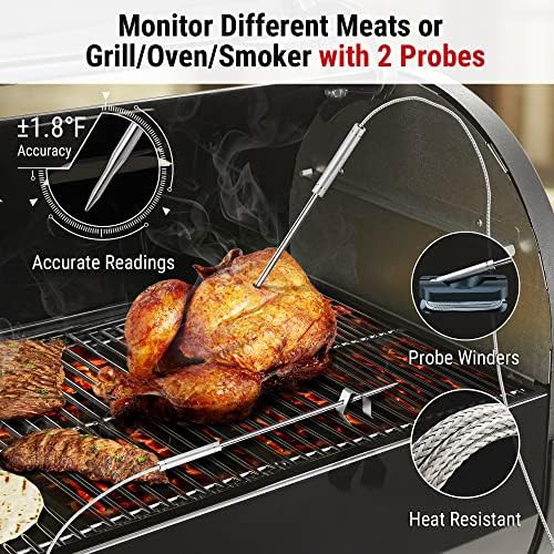 Rechargeable Bluetooth thermometer with smart timer — photo 3