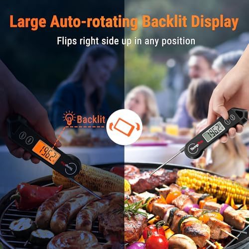 Instant read bbq thermometer with backlight — photo 3