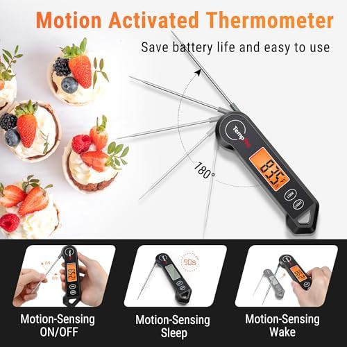 Instant read bbq thermometer with backlight — photo 5