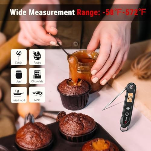 Waterproof stainless steel kitchen food thermometer — photo 3