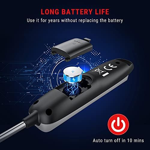 Silver digital thermometer with long probe — photo 4