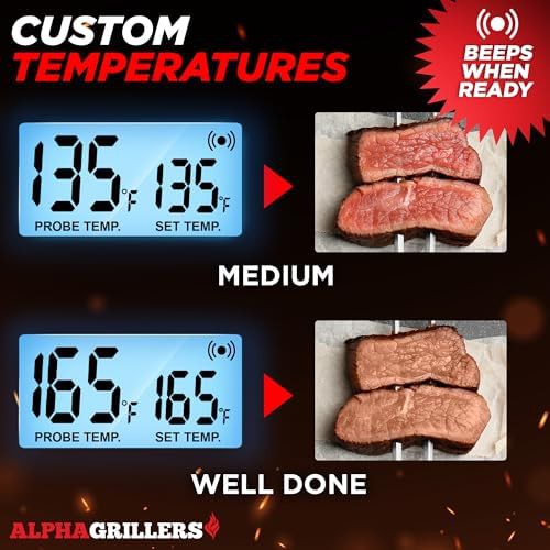 Digital meat thermometer with wired oven probe — photo 4