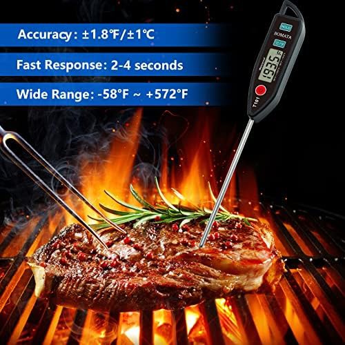 Black waterproof instant read food probe — photo 3