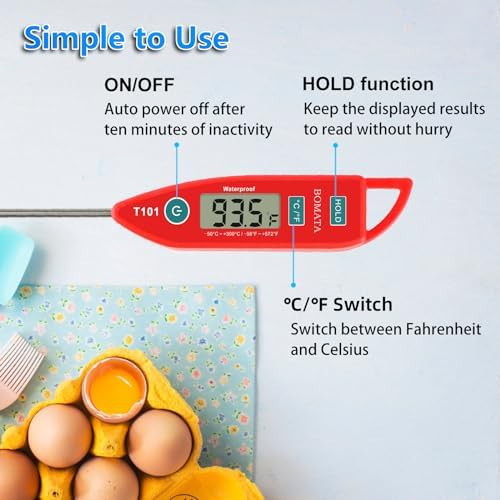Two pack waterproof instant read thermometers — photo 5